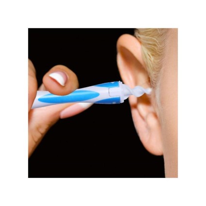 Woskowina Removal Tool | Czyszczenie uszu, narzędzie do usuwania miękkiego silikonu Earwax z 16 Wymienne głowice